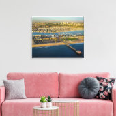 Luftfahrt von Newport Beach California Leinwanddruck (Insitu (Wohnzimmer))