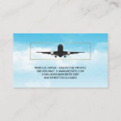 Luftfahrt | Wolken und Sky Visitenkarte (Rückseite)