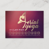 Luftfahrt YOGA Instructor 10 Class Pass Termin Treuekarte (Vorderseite)