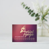 Luftfahrt YOGA Instructor 10 Class Pass Termin Treuekarte (Stehend Vorderseite)