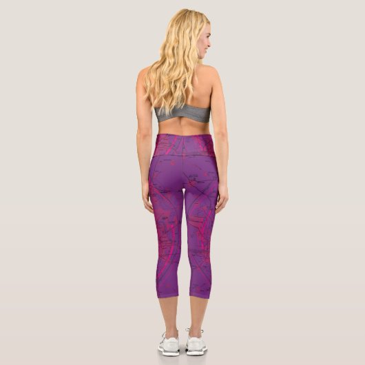 Luftfahrtabellen Capri Leggings (Rückseite)