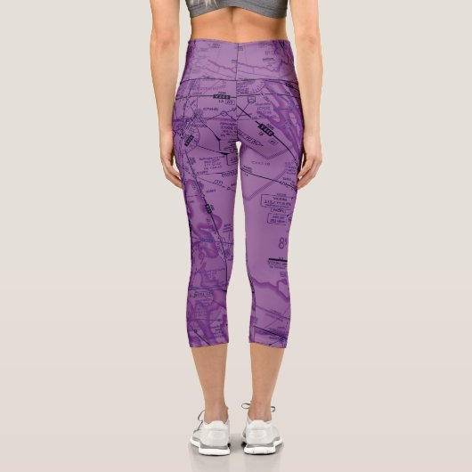 Luftfahrtabellen Capri Leggings (Rückseite)