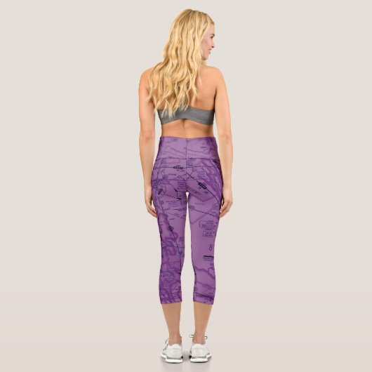Luftfahrtabellen Capri Leggings (Rückseite)
