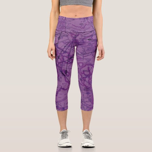 Luftfahrtabellen Capri Leggings (Vorderseite)