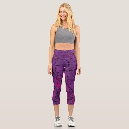 Luftfahrtabellen Capri Leggings (Vorderseite)