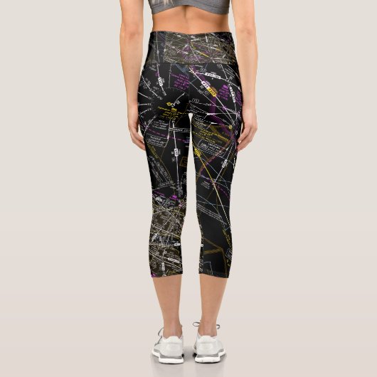 Luftfahrtabellen Capri Leggings (Rückseite)