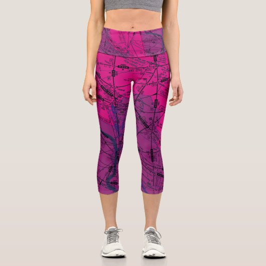 Luftfahrtabellen Capri Leggings (Vorderseite)