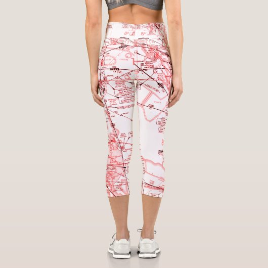 Luftfahrtabellen Capri Leggings (Rückseite)