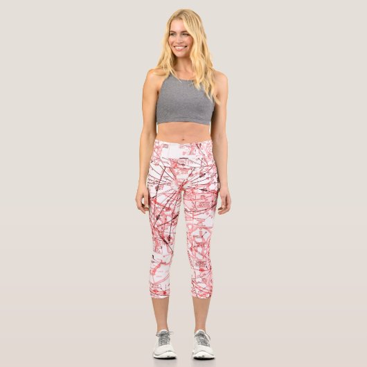 Luftfahrtabellen Capri Leggings (Vorderseite)