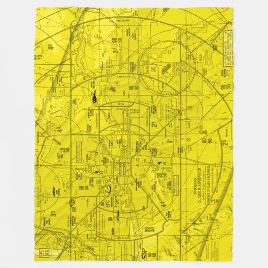 Luftfahrtabellen Fleecedecke (Vorderseite)