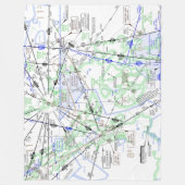 Luftfahrtabellen Fleecedecke (Vorderseite)