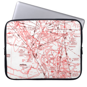 Luftfahrtabellen Laptopschutzhülle