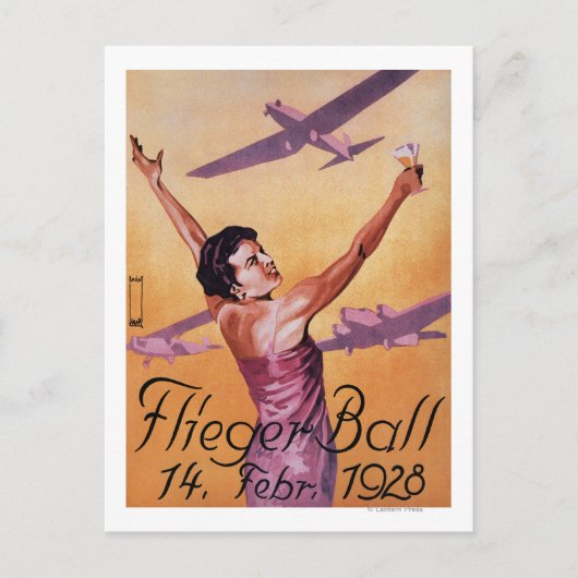 Luftfahrtausstellung im Hotel Wagner Promo Poster Postkarte (Vorderseite)