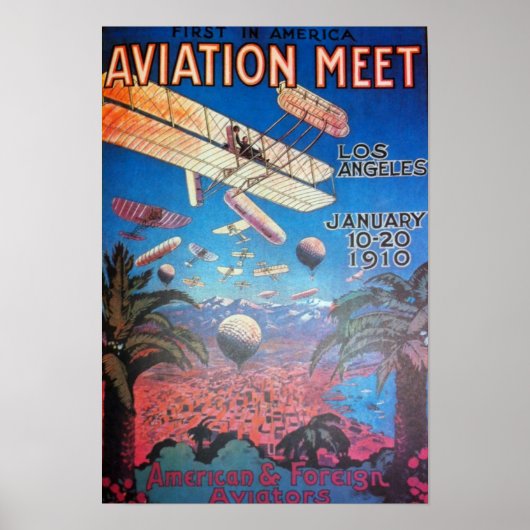 Luftfahrtausstellung in Los Angeles Poster (Vorne)