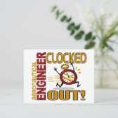 Luftfahrtingenieur abgeschlossen postkarte (Stehend Vorderseite)