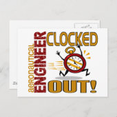 Luftfahrtingenieur abgeschlossen postkarte (Vorne/Hinten)