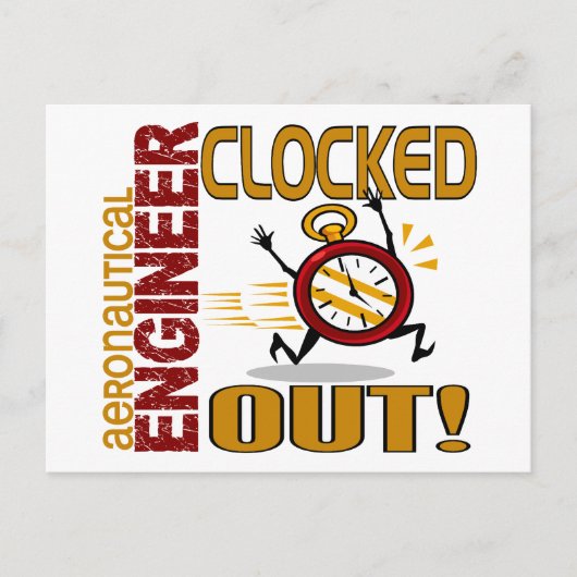 Luftfahrtingenieur abgeschlossen postkarte (Vorderseite)