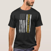 Luftfahrtingenieur American Flag Engineering T-Shirt (Vorderseite)