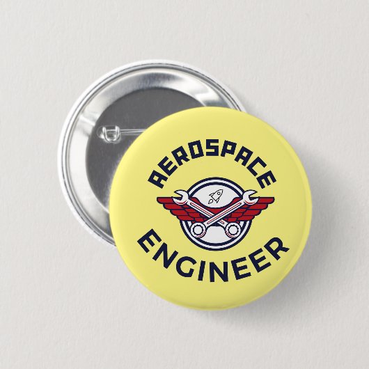 Luftfahrtingenieur Button (Vorne & Hinten)