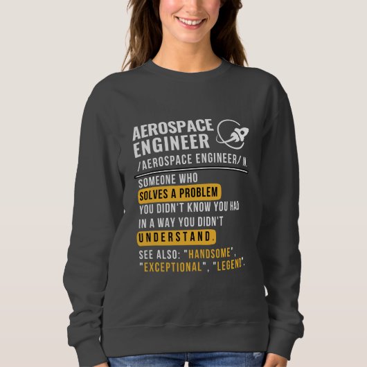 Luftfahrtingenieur Definition Sweatshirt (Vorderseite)