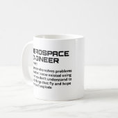 Luftfahrtingenieur - Funny Definition B-1 Kaffeetasse (Vorderseite Links)