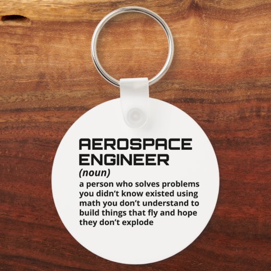 Luftfahrtingenieur - Funny Definition B-1 Schlüsselanhänger (Vorderseite)