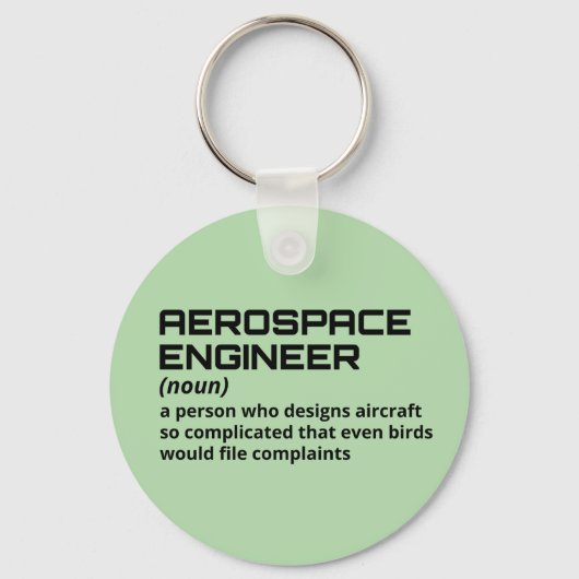 Luftfahrtingenieur - Funny Definition B-2 Schlüsselanhänger (Vorderseite)