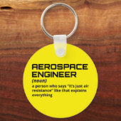 Luftfahrtingenieur - Funny Definition B-4 Schlüsselanhänger (Vorderseite)