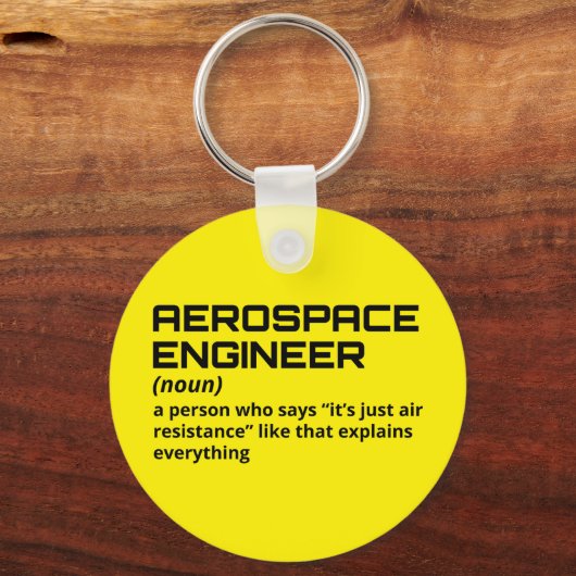 Luftfahrtingenieur - Funny Definition B-4 Schlüsselanhänger (Vorderseite)