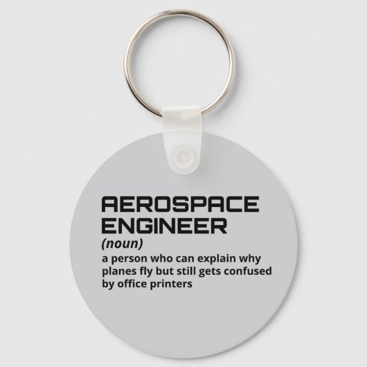 Luftfahrtingenieur - Funny Definition B-5 Schlüsselanhänger (Vorderseite)