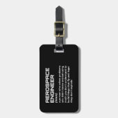 Luftfahrtingenieur - Funny Definition Gepäckanhänger (Vorderseite vertikal)