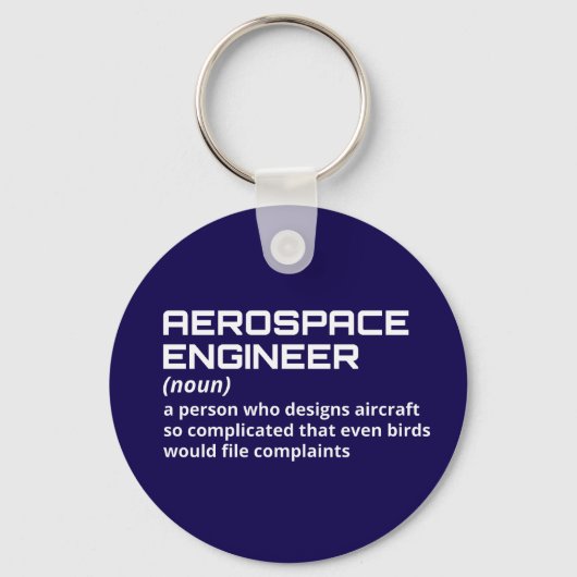 Luftfahrtingenieur - Funny Definition W-2 Schlüsselanhänger (Vorderseite)