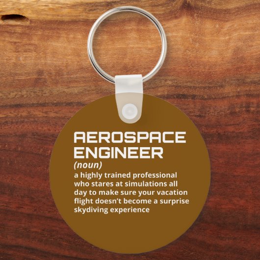 Luftfahrtingenieur - Funny Definition W-3 Schlüsselanhänger (Vorderseite)