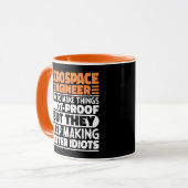 Luftfahrtingenieur Ich versuche, Dinge Cool zu mac Tasse (Vorderseite Links)