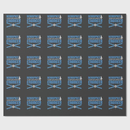 Luftfahrtingenieur-Technik-Uni-Student Geschenkpapier (Flach)