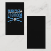 Luftfahrtingenieur-Technik-Uni-Student Visitenkarte (Vorne/Hinten)