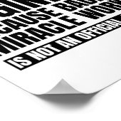 Luftfahrtingenieur, weil Badass Wunder-Arbeiter Poster (Ecke)