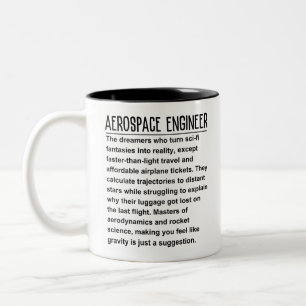 Luftfahrtingenieur Zweifarbige Tasse