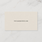 Luftfahrtkarte der Armee Visitenkarte (Rückseite)