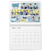 Luftfahrtskalender für den Piloten Cartoon Kalender (Feb 2027)