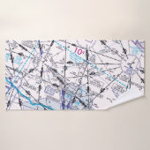 Luftfahrtskizze Badehandtuch (Badehandtuch)