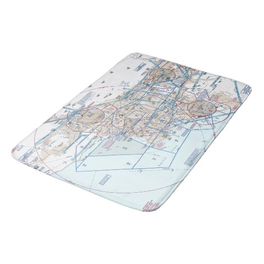 Luftfahrtskizze Badematte (Schrägansicht)