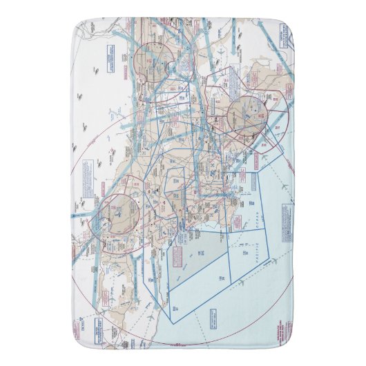 Luftfahrtskizze Badematte (Vorderseite Vertikal)