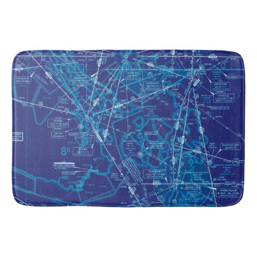 Luftfahrtskizze Badematte (Vorderseite)