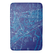 Luftfahrtskizze Badematte (Vorderseite Vertikal)