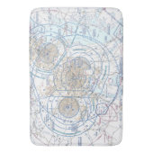 Luftfahrtskizze Badematte (Vorderseite Vertikal)