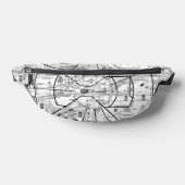 Luftfahrtskizze Bauchtasche (Ablage )