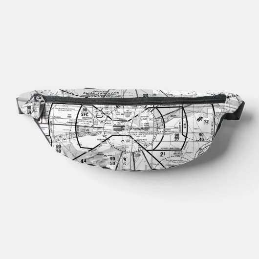 Luftfahrtskizze Bauchtasche (Ablage )