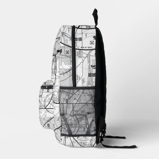Luftfahrtskizze Bedruckter Rucksack (Rechts)