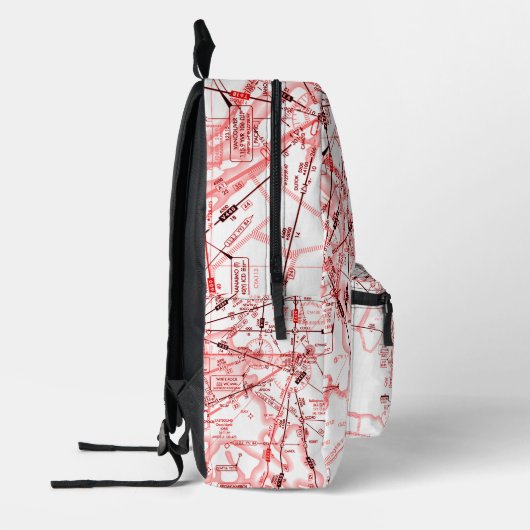 Luftfahrtskizze Bedruckter Rucksack (Links)
